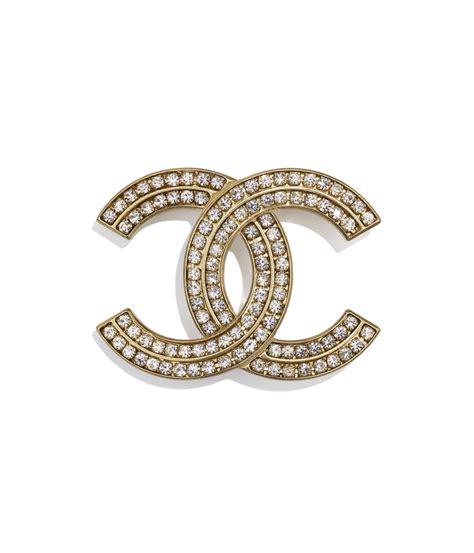 chanel gold crystal brooch|Chanel brooch nordstrom.